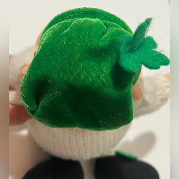 Traditional Craftwear Plush Happy Irish Old Man Beard Shamrock Hat Sweater VTG - Picture 10 of 10